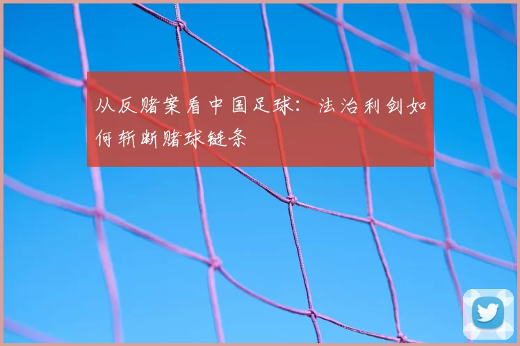 从反赌案看中国足球:法治利剑如何斩断赌球链条
