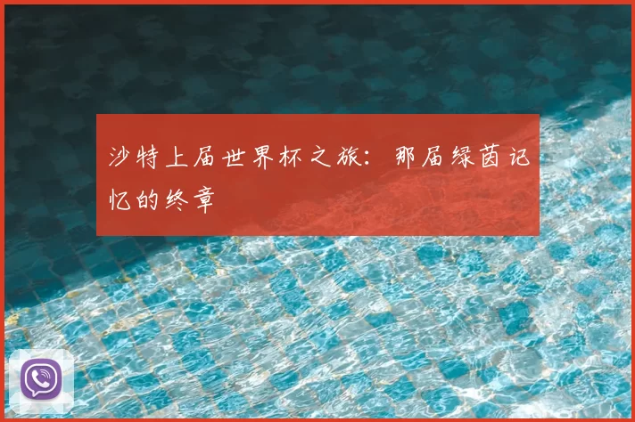 沙特上届世界杯之旅：那届绿茵记忆的终章