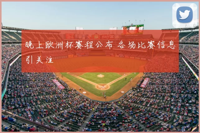 晚上欧洲杯赛程公布 各场比赛信息引关注